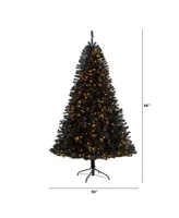 Artificial Christmas Tree with 500 Clear Led Lights and 1428 Tips, 7'