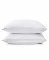 Unikome 2 Pack Medium Soft Goose Down Feather Gusseted Pillows