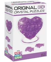 Areyougame 3D Crystal Puzzle - Heart Purple
