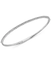 Effy Diamond Skinny Bangle Bracelet (3/4 ct. t.w.) in 14k White Gold