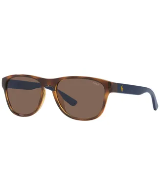 Polo Ralph Lauren Unisex Sunglasses, PH4180U 56 - Antique Gold