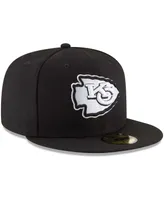 Men's Black Kansas City Chiefs B-Dub 59Fifty Fitted Hat