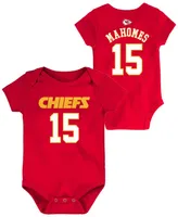 Infant Patrick Mahomes Red Kansas City Chiefs Mainliner Name and Number Bodysuit