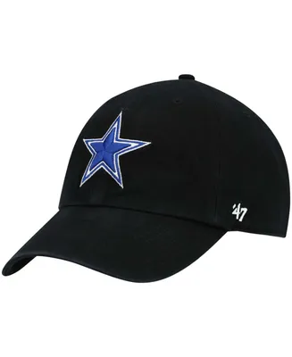 Men's Black Dallas Cowboys Primary Clean Up Adjustable Hat