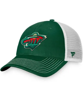 Men's Green Minnesota Wild Core Primary Logo Trucker Snapback Hat