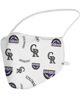 Multi Colorado Rockies All Over Logo Face Covering