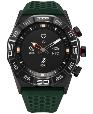 Citizen Men's Cz Smart Hybrid Hr Green Strap Smart Watch 44mm