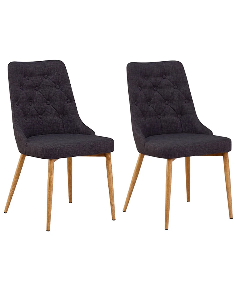 Jacobsen Upholstered Mid Century Side Chairs, Set of 2