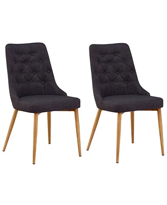 Jacobsen Upholstered Mid Century Side Chairs, Set of 2