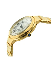 GV2 Women's Rome Gold-Tone Ion Plating Swiss Quartz Bracelet Watch 36 mm