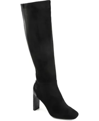 Journee Collection Women's Elisabeth Extra Wide Calf Knee High Boots