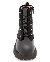 Dkny Little Girls Ava Stone Studded Zipper Closure Moto Boots