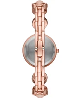 Folio Women's Rose Gold-Tone Bracelet Watch Gift Set, 26mm