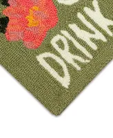 Liora Manne' Frontporch Happy Drinks 2'6" x 4' Outdoor Area Rug