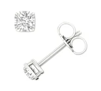 Diamond Enhancer Stud Earrings (1/2 ct. t.w.) in 14k White Gold