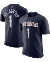 Men's Zion Williamson Navy New Orleans Pelicans Name & Number T-shirt