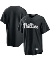 Men's Black, White Philadelphia Phillies Official Replica Jersey