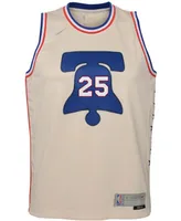 Big Boys and Girls Ben Simmons Cream Philadelphia 76Ers 2020/21 Swingman Player Jersey - Earned Edition