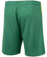 Men's Green Seattle Supersonics Hardwood Classics Logo Swingman Shorts