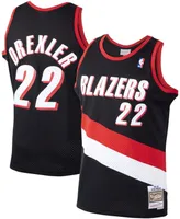 Men's Clyde Drexler Black Portland Trail Blazers 1991-92 Hardwood Classics Swingman Jersey