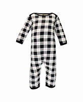 Hudson Baby Boys Cotton Coveralls, Train, 3-6 Months