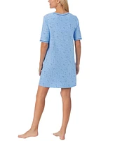 Cuddl Duds Elbow-Length Moisture Wicking Sleep T-Shirt