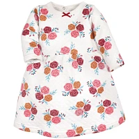 Hudson Baby Girls Quilted Cotton Dress and Leggings
