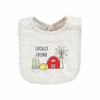 Hudson Baby Infant Boy Cotton Bibs, Buffalo Plaid Moose, One