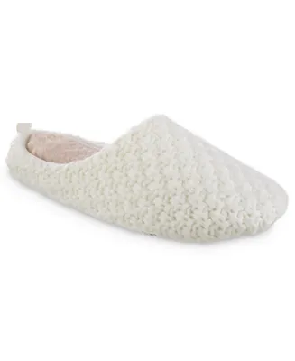 Isotoner Signature Women's Chunky Knit Sutton Hoodback Slippers