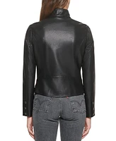 Levi's Women's Faux Leather Latch Collar Racer Jacket