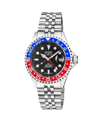 Gevril Men's Wall Street 4952B Swiss Automatic Bracelet Watch 43 mm
