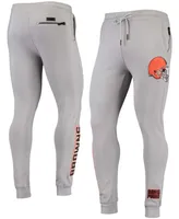 Men's Gray Cleveland Browns Logo Jogger Pants