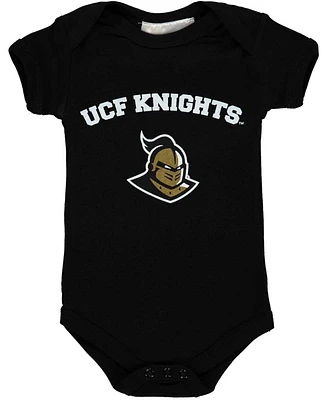 Infant Boys and Girls Black Ucf Knights Arch Logo Bodysuit