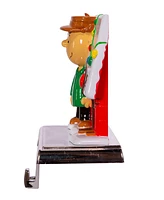 Kurt Adler 5" Peanuts Charlie Brown with Doghouse Stocking Holder