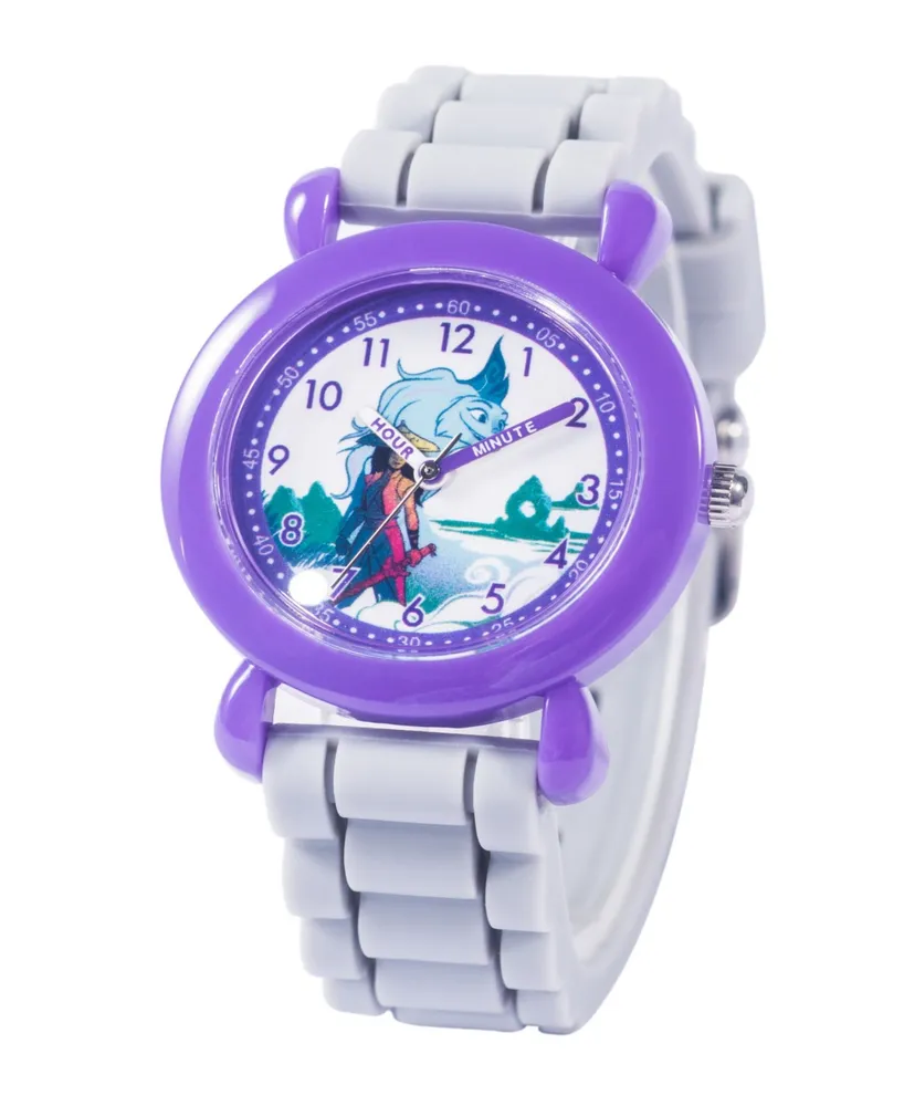 Boy's Disney Raya and the Last Dragon Gray Silicone Strap Watch, 32mm