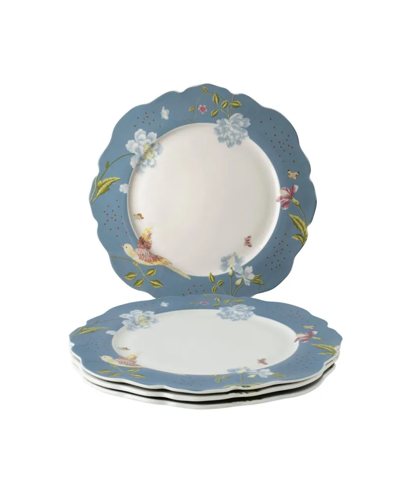 Laura Ashley Heritage Collectables Seaspray Uni Irregular Plates in Gift Box, Set of 4