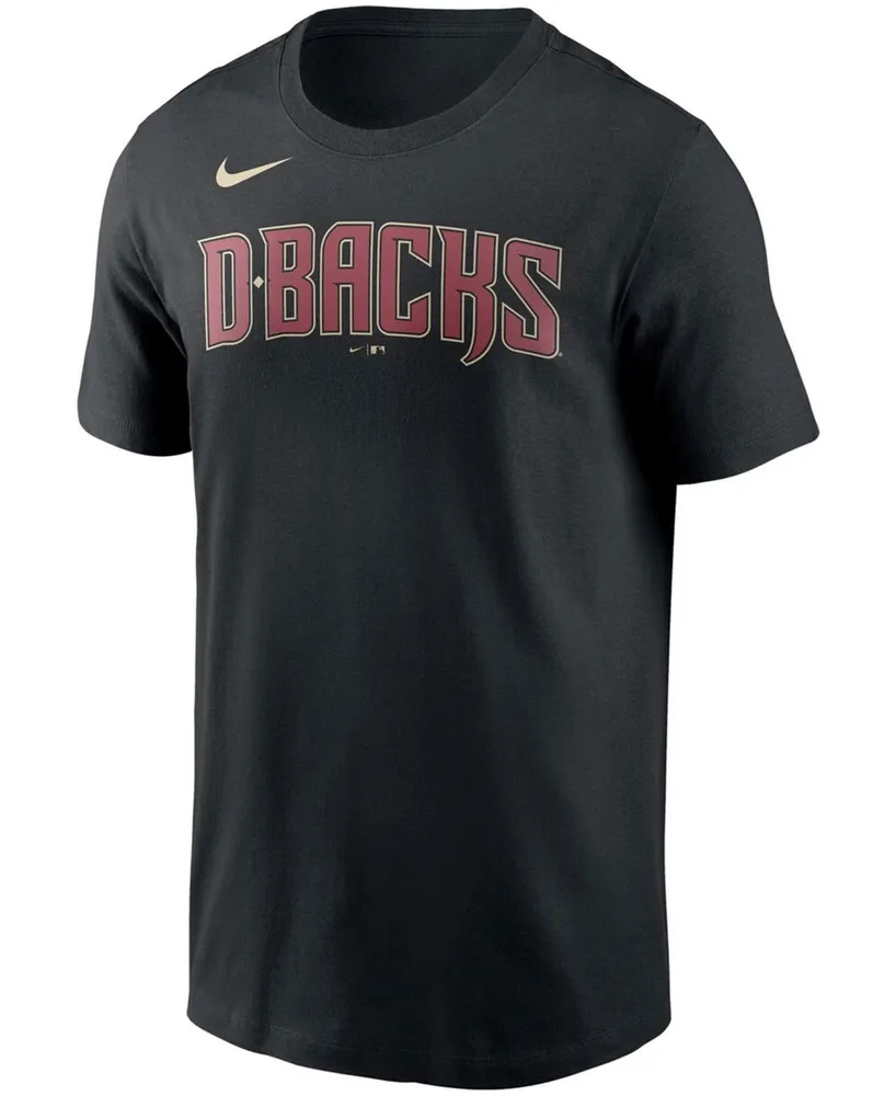 Men's Black Arizona Diamondbacks Team Wordmark T-shirt