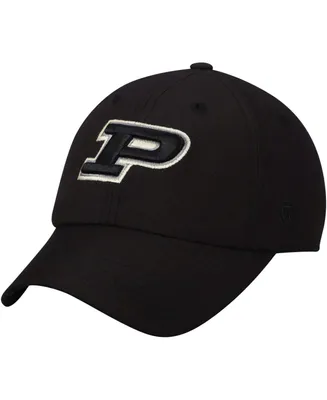 Men's Black Purdue Boilermakers Primary Logo Staple Adjustable Hat