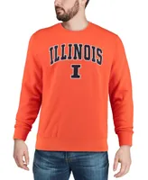 Men's Orange Illinois Fighting Illini Arch Logo Crew Neck Sweatshirt