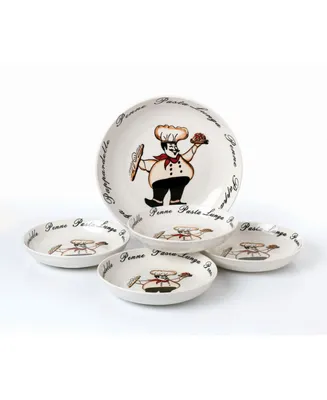 Chef Porcelain Pasta by Lorren Home Trends, Set of 5