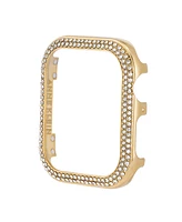 Anne Klein Women's Gold-Tone Alloy Metal Premium Crystal Protective Case for Apple Watch 44mm