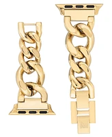 Anne Klein Women's Rose Gold-Tone Alloy Metal Chain Link Bracelet designed for Apple Watch 42mm (Series 1-3 only) & 44/45/46/49mm (Ultra & Ultra 2