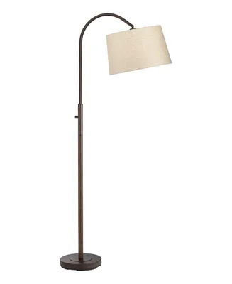 Downbridge Floor Lamp with Burlap Shade