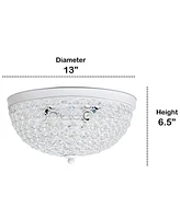 Lalia Home Crystal Glam 2 Light Ceiling Flush Mount, Pack of