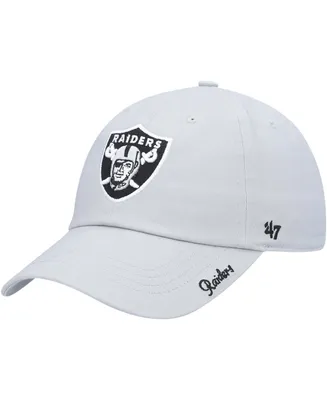 Women's Silver Las Vegas Raiders Miata Clean Up Secondary Adjustable Hat