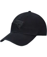 Men's Black New England Patriots Team Tonal Clean Up Adjustable Hat