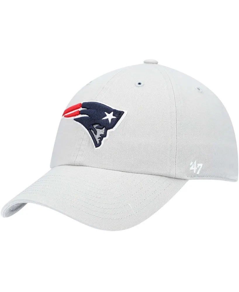 Men's Gray New England Patriots Clean Up Adjustable Hat