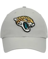 Men's Gray Jacksonville Jaguars Logo Clean Up Adjustable Hat