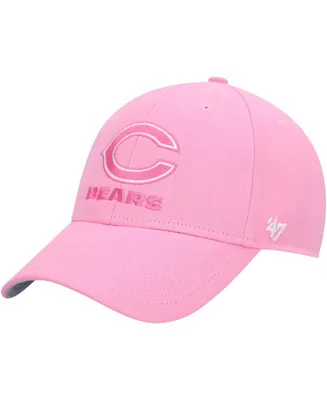 Big Girls Pink Chicago Bears Rose Mvp Adjustable Hat