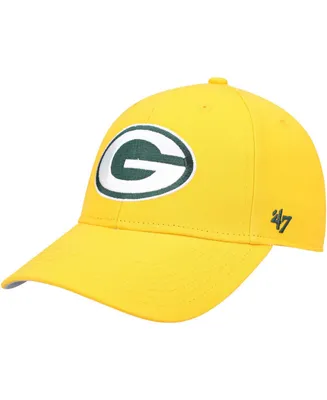 Boys Gold Green Bay Packers Basic Secondary Mvp Adjustable Hat